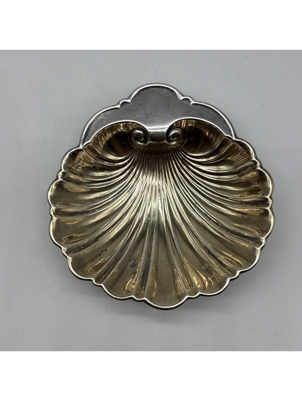 Gorham: Sterling 10 Vintage 94 Grams Gorham Scallop Shell 5x5 - Picture 6 of 8